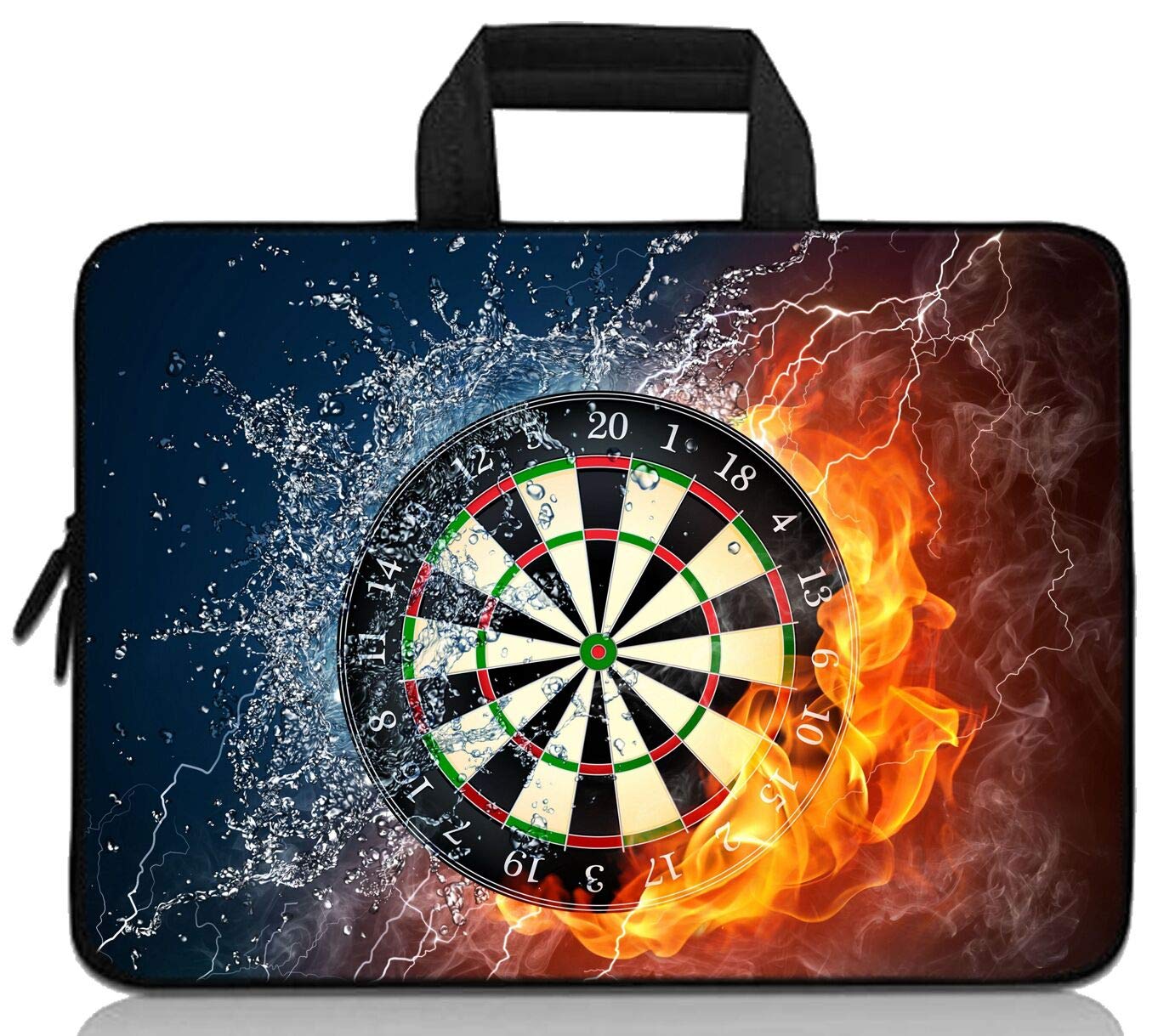 Photo 1 of 14 15 15.4 15.6 inch Laptop Handle Bag Computer Protect Case Pouch Holder Notebook Sleeve Neoprene Cover Soft Carrying Travel Case for Dell Lenovo Toshiba HP Chromebook ASUS Acer(Dart Fire)