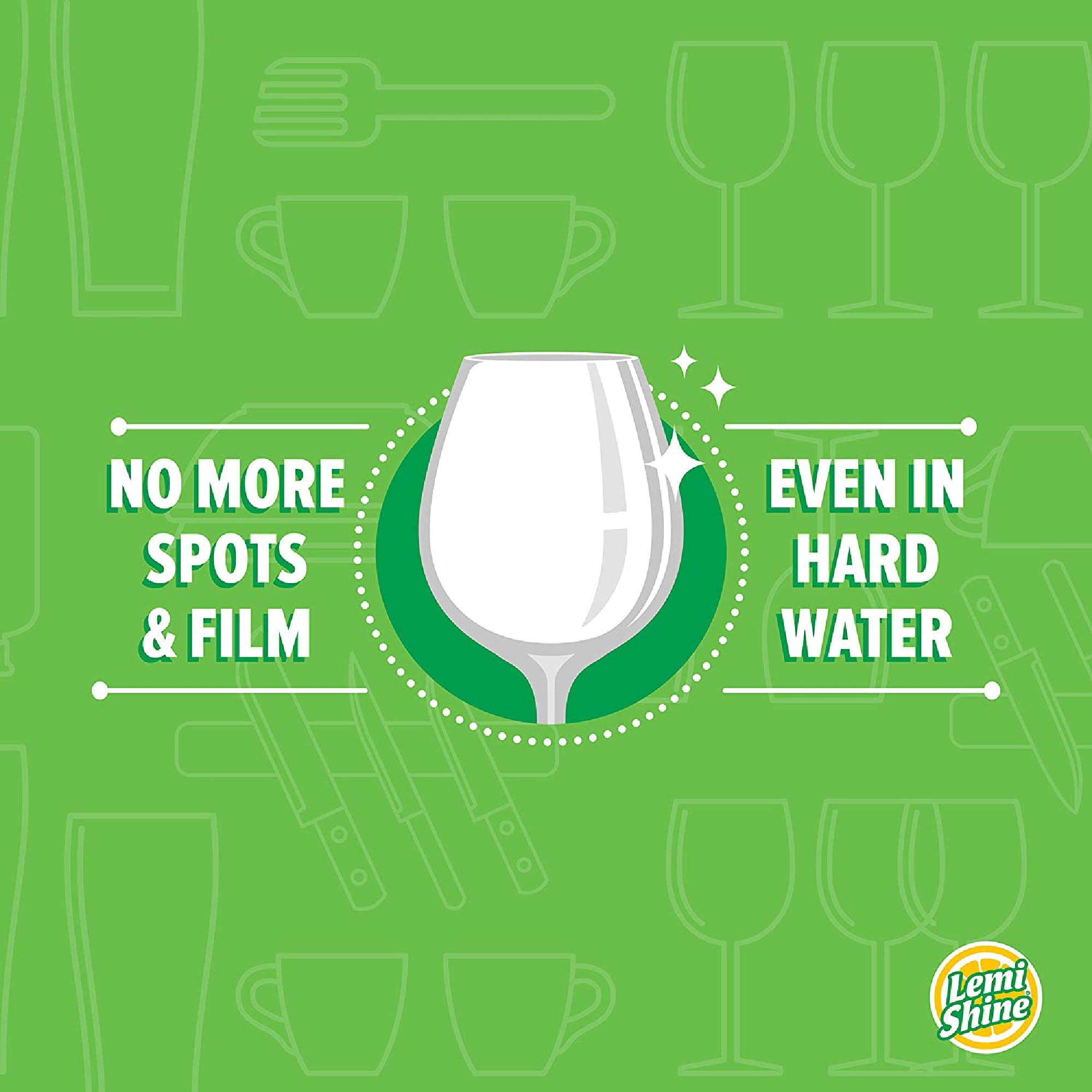 Lemi Shine Dish Detergent Booster, Hard Water Stain Remover, MultiUse