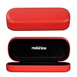 molshine Hard Shell PU Leather Glasses Case,Travel