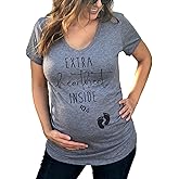 Extra Heartbeat Inside Womens Maternity Shirt - Pregnancy Announcement Gifts for Expecting Moms