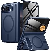 BERFY for iPhone Duo Case with Stand, Compatible with MagSafe, Night Sky | Built-in Privacy Screen Protector, Military Grade Hinge Protection, Full Body Shockproof Magnetic Phone Case