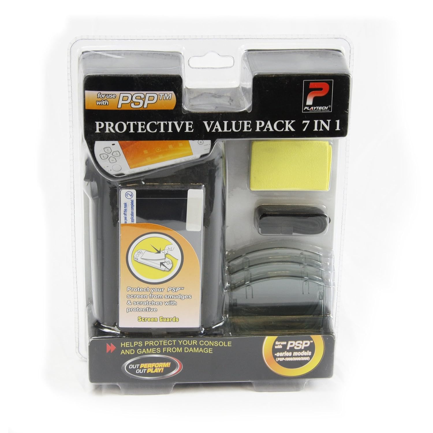 Playtech PSP Protective Value Pack 7 in 1 Case Screen