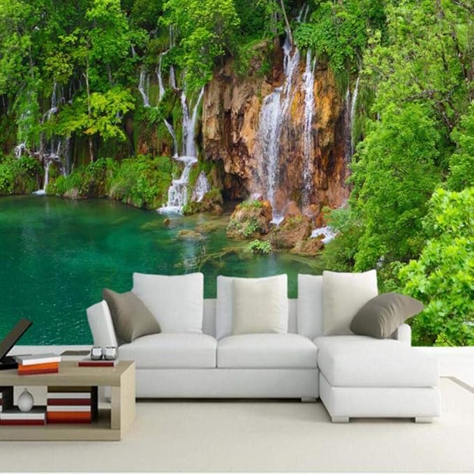 YBHNB Papel Pintado De Paisaje Natural Personalizado, Cascada del