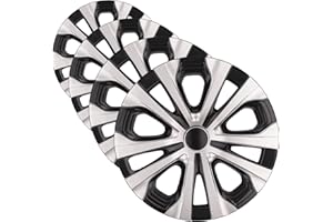 HubStar Replacement Hubcap for Toyota Corolla 2020-2022, Prius 2019-2022, 15-inch Replica Wheel Cover (Set of 4) 61188