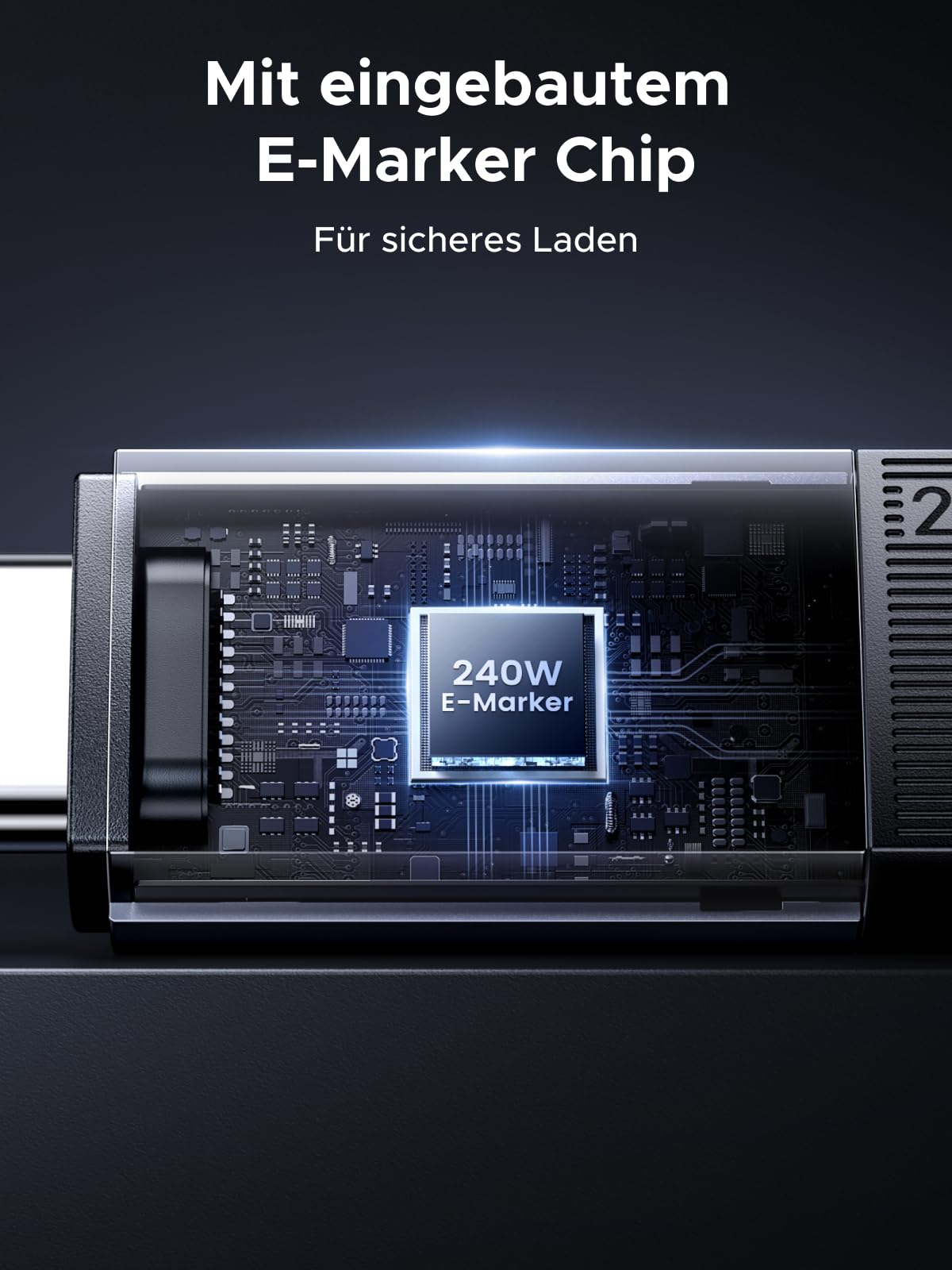 UGREEN USB C Kabel, USB 4 Kabel, 240W Ladekabel USB-C, 1M Schnellladekabel mit 8K Videosignalübertragung Datenkabel, kompatibel mit iPhone17/Air/MacBook Pro/Monitor/Dockingstation/iPad (40 Gbps 1M) 5