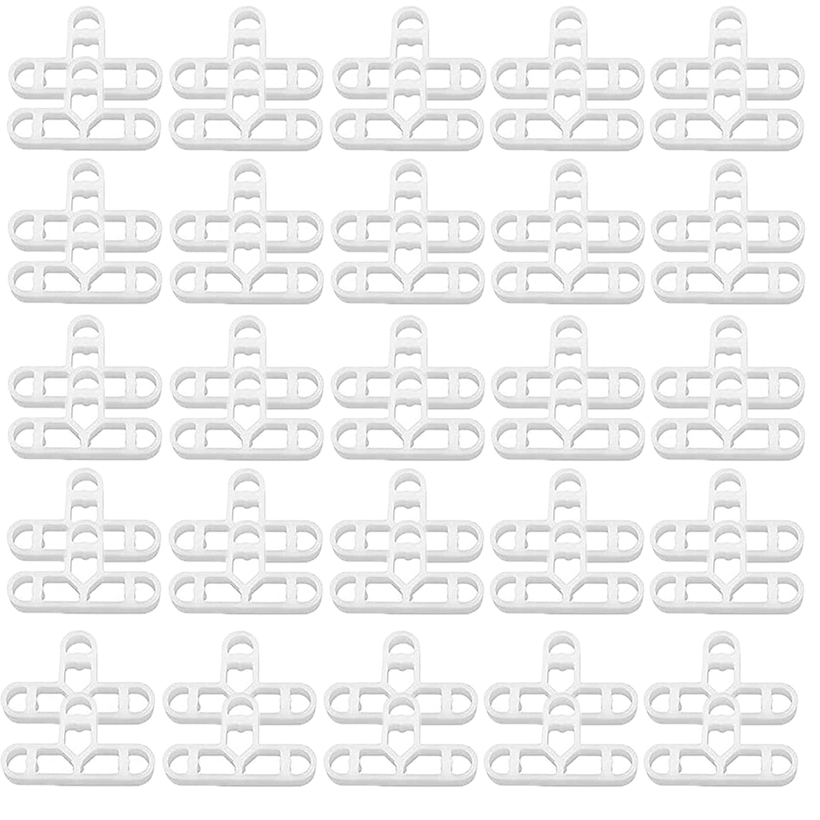Wendergo 200 Pcs Tile Spacers 10mm Paving Slabs Spacers Plastic Tiling Spacers T Shape Joints Hollow Structure, for Floor Wall Tiler Decking Tiles Garden Brick