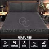 GC Gaveno Cavailia Teddy Bear Fleece Double Fitted Sheet - Charcoal view 2