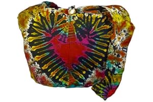 BENTHAI PRODUCTS BTP! Tie Dye Sling Crossbody Shoulder Bag Purse Hippie Hobo Cotton Bohemian Colorful Firework