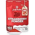Strawberry Powder for Baking & Smoothies 7 Ounce Bag 50 Servings - Freeze Dried Strawberries Extract 3rd Party Lab Tested Dehydrated Strawberries for Flavoring, Additive & Filler Free Berry Powder