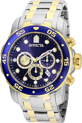 Amazon Com Invicta Men S Pro Diver Quartz Watch With Stainless Steel Strap Silver 26 Model 24849 Invicta Watches