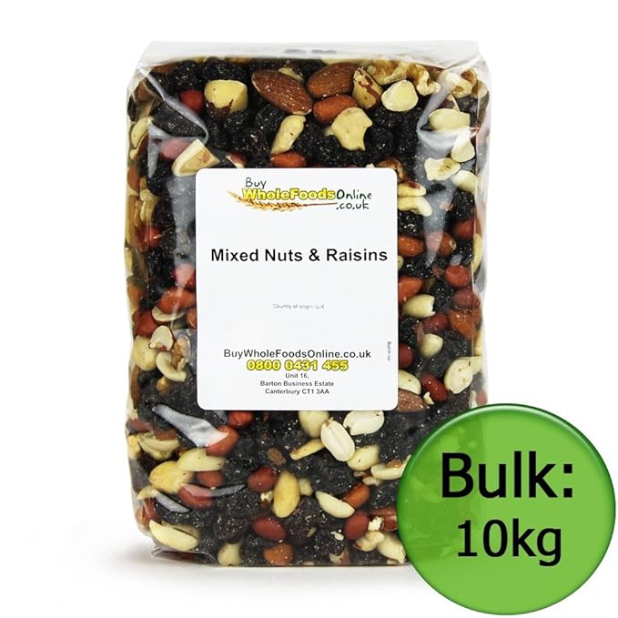 Mixed Nuts & Raisins 10kg Bulk Amazon.co.uk Grocery