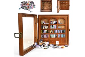 WifePro Anxiety Bookshelf – Mini Books Display for Stress Relief and Fun Decor, Perfect Decorative Miniature Library for Book Lovers, Ideal for Home Decor, Office Décor, and Thoughtful Gift - Walnut