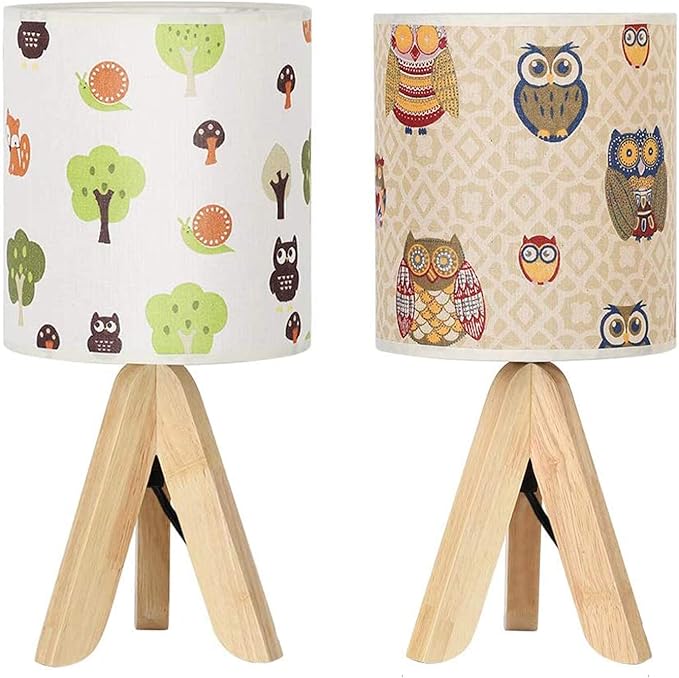 Haitral Kids Lamps For Girls Boys Room 2 Pack Samll Nightstand Desk Lamps Amazon Com
