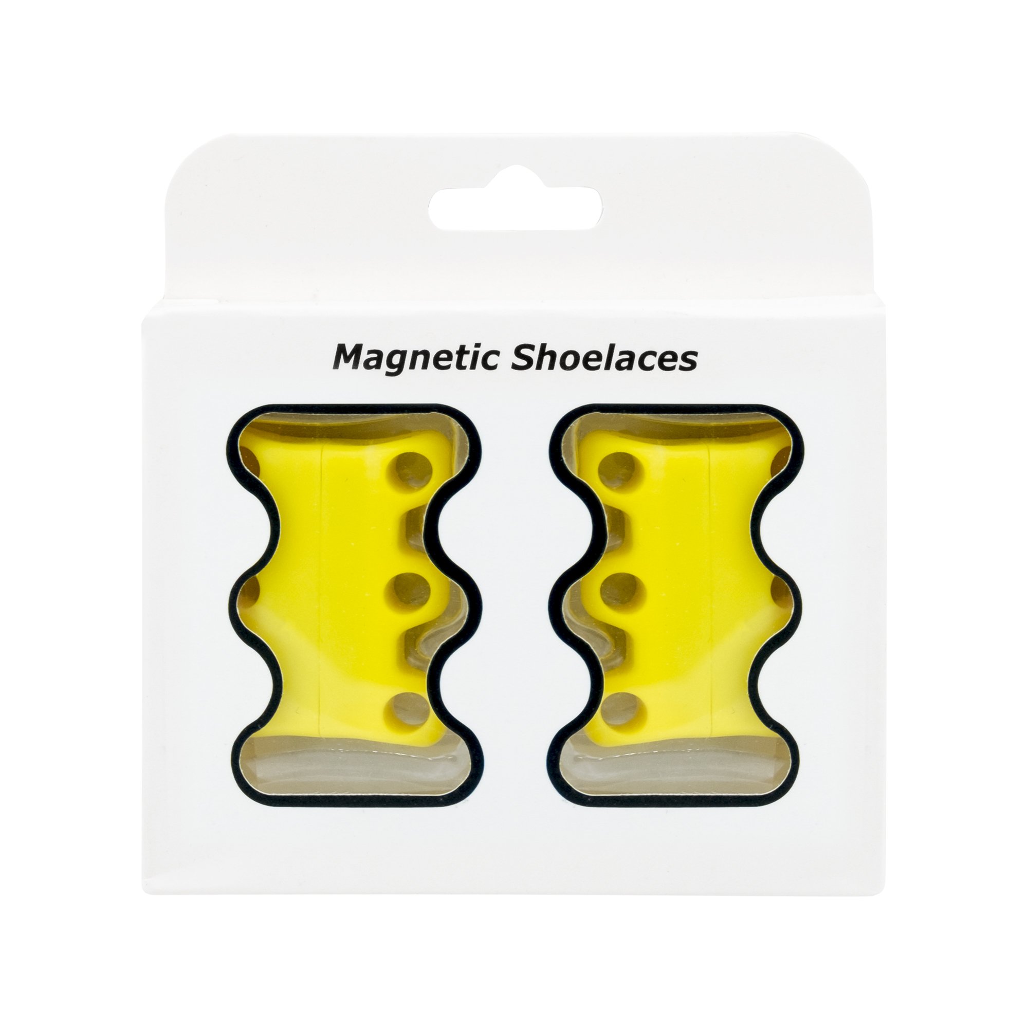 Magnetic Shoe Closure Turn Your Laced Shoe into a Slip On (Small, Yellow)