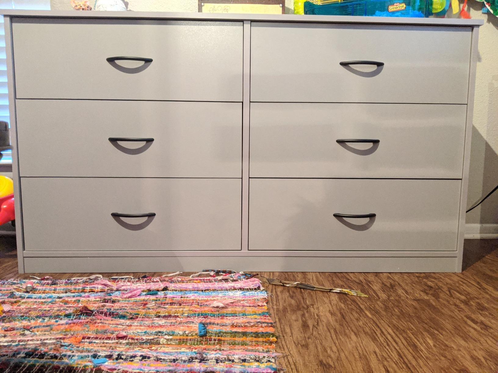 28/mo Finance Mainstays 6 Drawer Dresser,Gray Buy Now, Pay Later