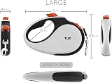 TUG 360° Tangle-Free Retractable Dog Lead Large 50kg 5m Nylon Tape view 3