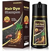 Deep Burgundy Hair Dye Shampoo Red, Instant Dye Shampoo for Gray Hair for Women Men, Best Hair Coloring Shampoo for Painting Hair, 3-in-1 Color Shampoo Hair Dye in Minutes, Champu Para Pintar el Pelo