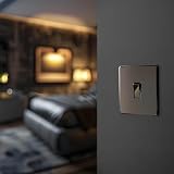 BG Electrical Single Wall Light Switch 2 Way Screwless Front Plate Black Nickel view 6
