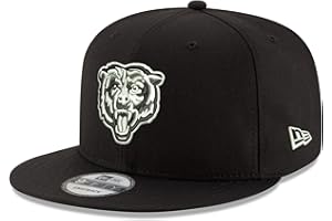 New Era NFL 9FIFTY Black White Adjustable Snapback Hat Cap One Size Fits All