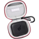 RLSOCO Case for Anker Soundcore P30i Noise Cancelling Earbuds (Case Only) | Protective Case Cover with Carabiner for P30i Wireless Earbuds &amp; USB Cables, Dustproof, Shockproof Storage Bag-Black