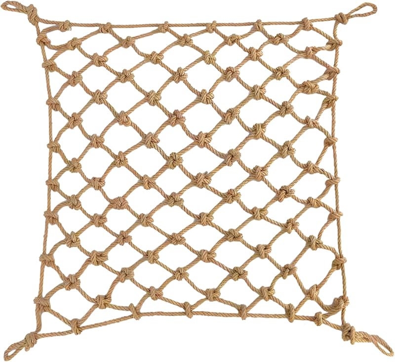 BigTree Heavy Duty Jute Rope Net 1x5m 8mm Mesh 10x10cm Safe Balcony Garden