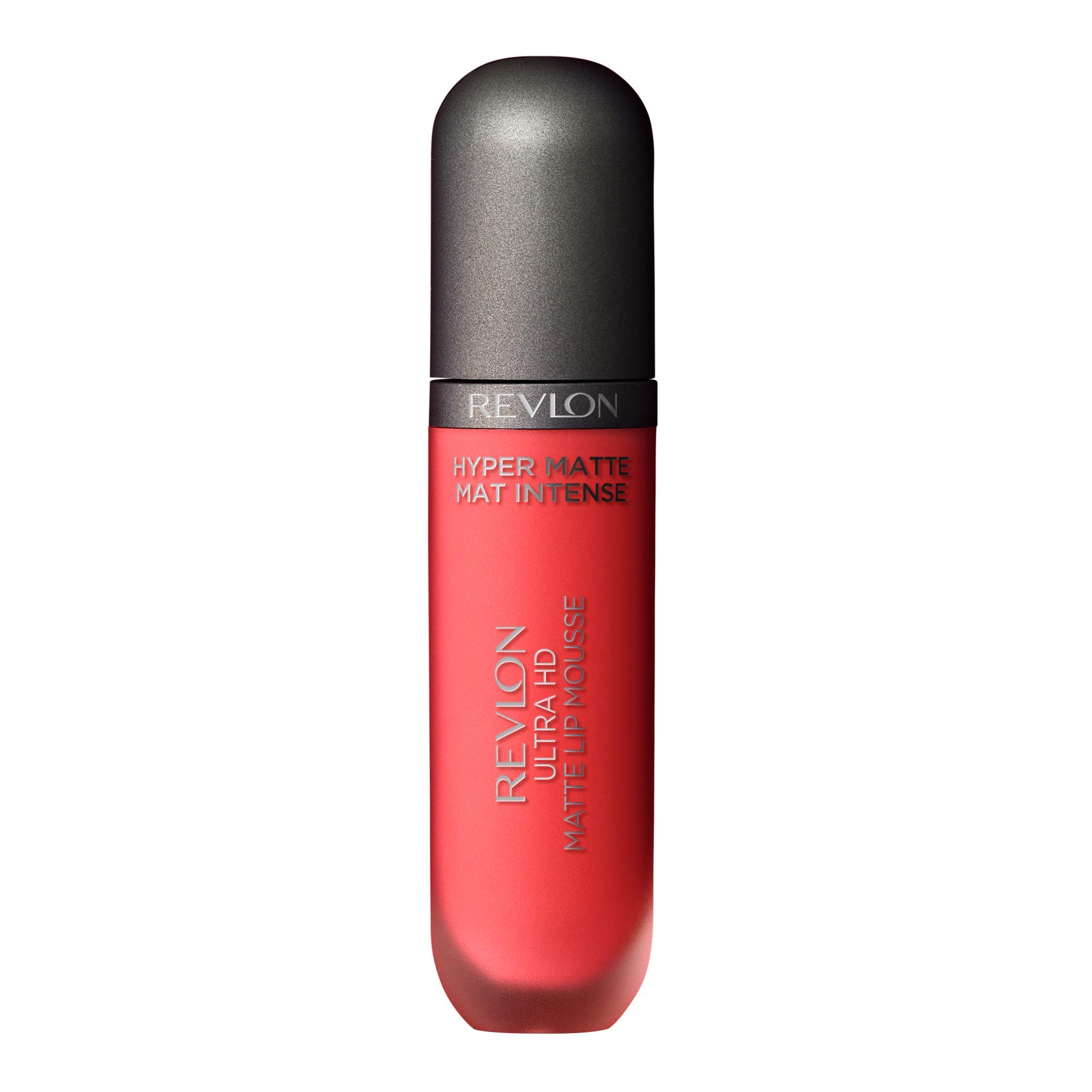 Revlon Ultra HD Lip Mousse Hyper Matte, Longwearing Creamy Liquid Lipstick in Red / Coral, Scorpion Red (850)