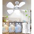 Socket Hinomy Ceiling Fans With Lights,28\ Small Ceiling , Easy-to-Install Ceiling Fans With Light And Remote,3000-6500k, Dimmable, Small Ceiling Fan For Bedroom/Kitchen/Garage.Black Fan Light