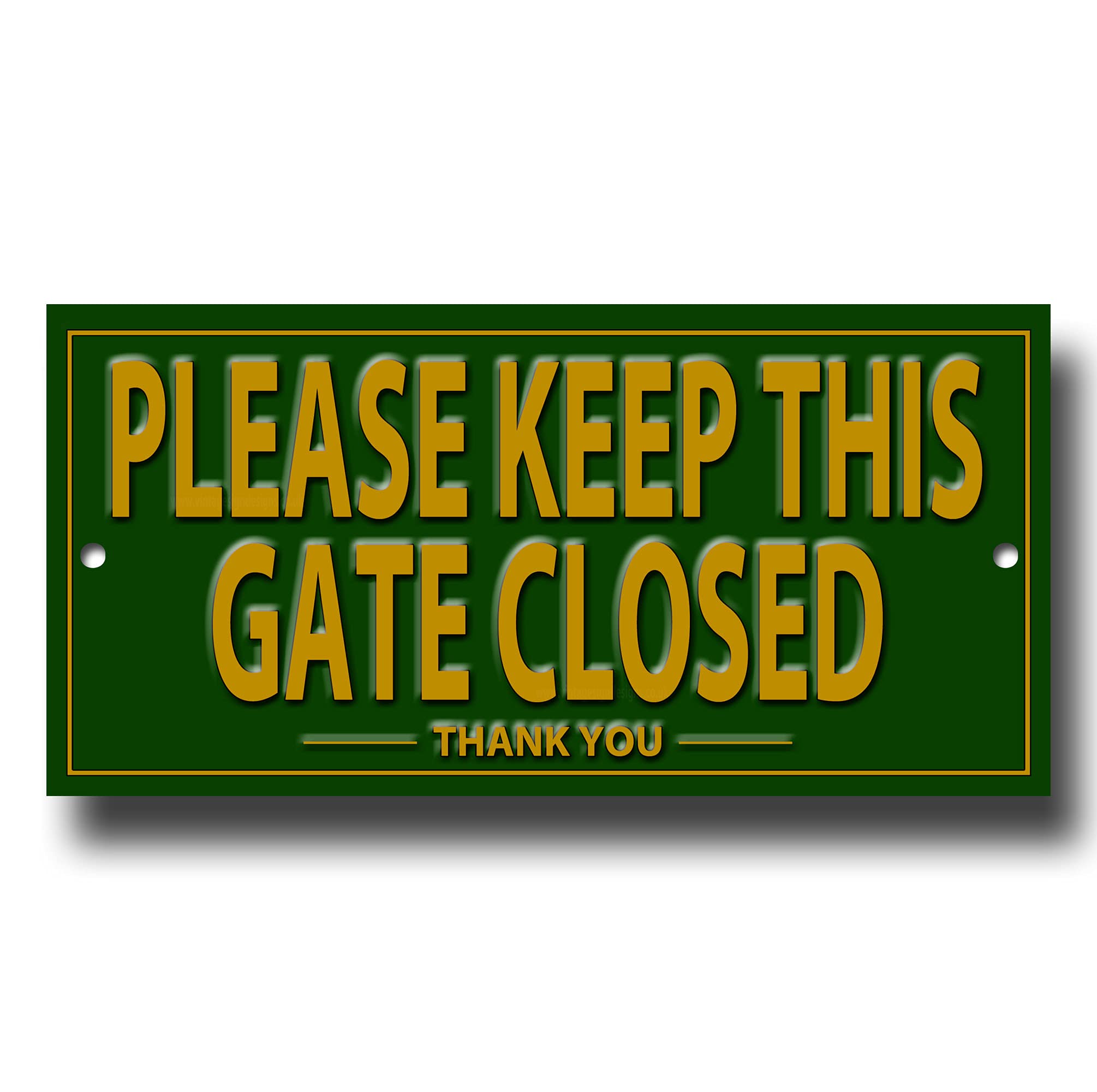 PLEASE KEEP THE GATE CLOSED quality metal sign.