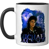 Michael Jackson 003 Ceramic Mug, Black/White, 11oz