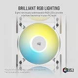 Corsair AF120 RGB SLIM 120mm PWM Fan 8 LED White Thin Profile 2000 RPM view 5