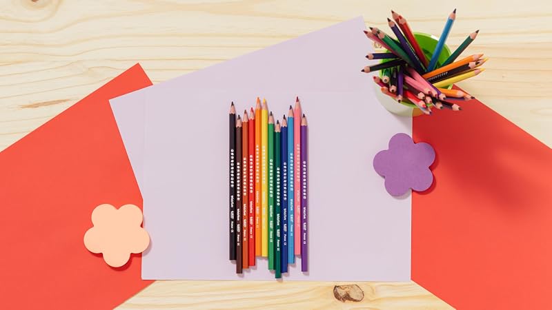 Kids Evolution ECOlutions Lápices para Colorear - colores Surtidos, Blíster de 24 unidades