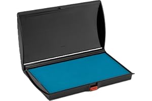 Large Premium Light Blue Ink Stamp Pad - 3" by 6" - Quality Felt Pad
