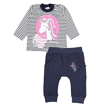 TupTam Baby Mädchen Bekleidungsset Einhorn Aufdruck