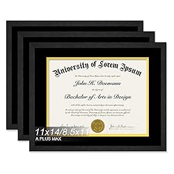 A PLUS MAX 11x14 Diploma Frame Display 8.5 x 11