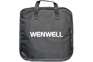 WENWELL Enlarged Photography Carrying Bag for 10" 12 inch Ring Light,Tripod Stand Protective Case Accessories, Tote Bag Durable Nylon Handbag Compatible with Neewer EYONMÉ Selfie Circle Light