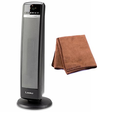 Amazon.com: Lasko 5538 calentador de torre de cerámica con ...