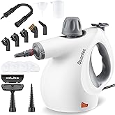 Osumlee Pressurized Handheld Steam Cleaner with 14 pcs Accessories 15.2OZ Multi-Purpose Portable Steamer for Cleaning, Multi-Surface Steamer for Home, Floor, Grout