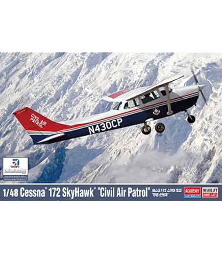 Amazon.com: Academy 1/48 Cessna 172 Skyhawk Cap Civil Aviation