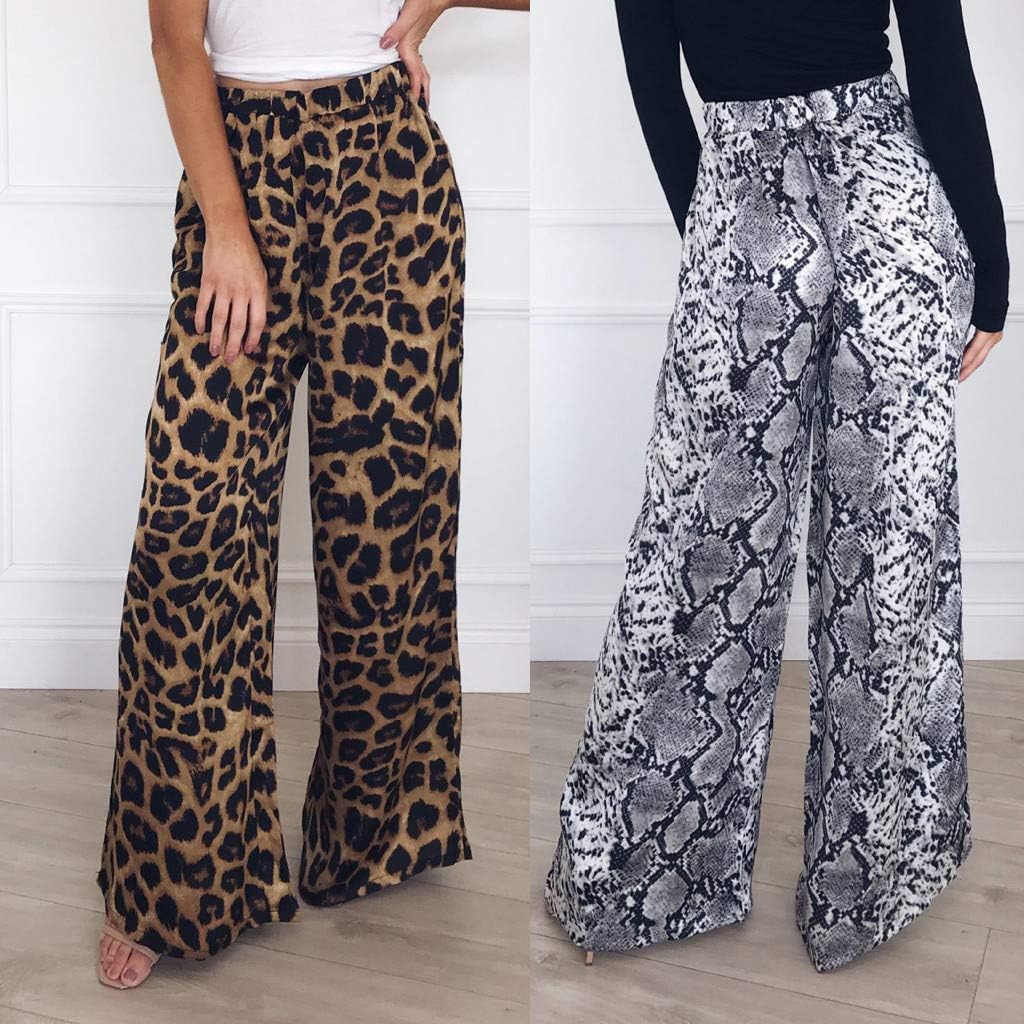 PASATO Women High Waist Leopard Print 
