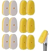 12Packs Dish Wand Sponge Refills for Scrub Daddy Dish Daddy - Replacement Heads for Dish Sponges, Non Scratch Dish Washing Scrubbers, Ideal for Kitchen Cleaning, Yellow (Only Sponge Heads)