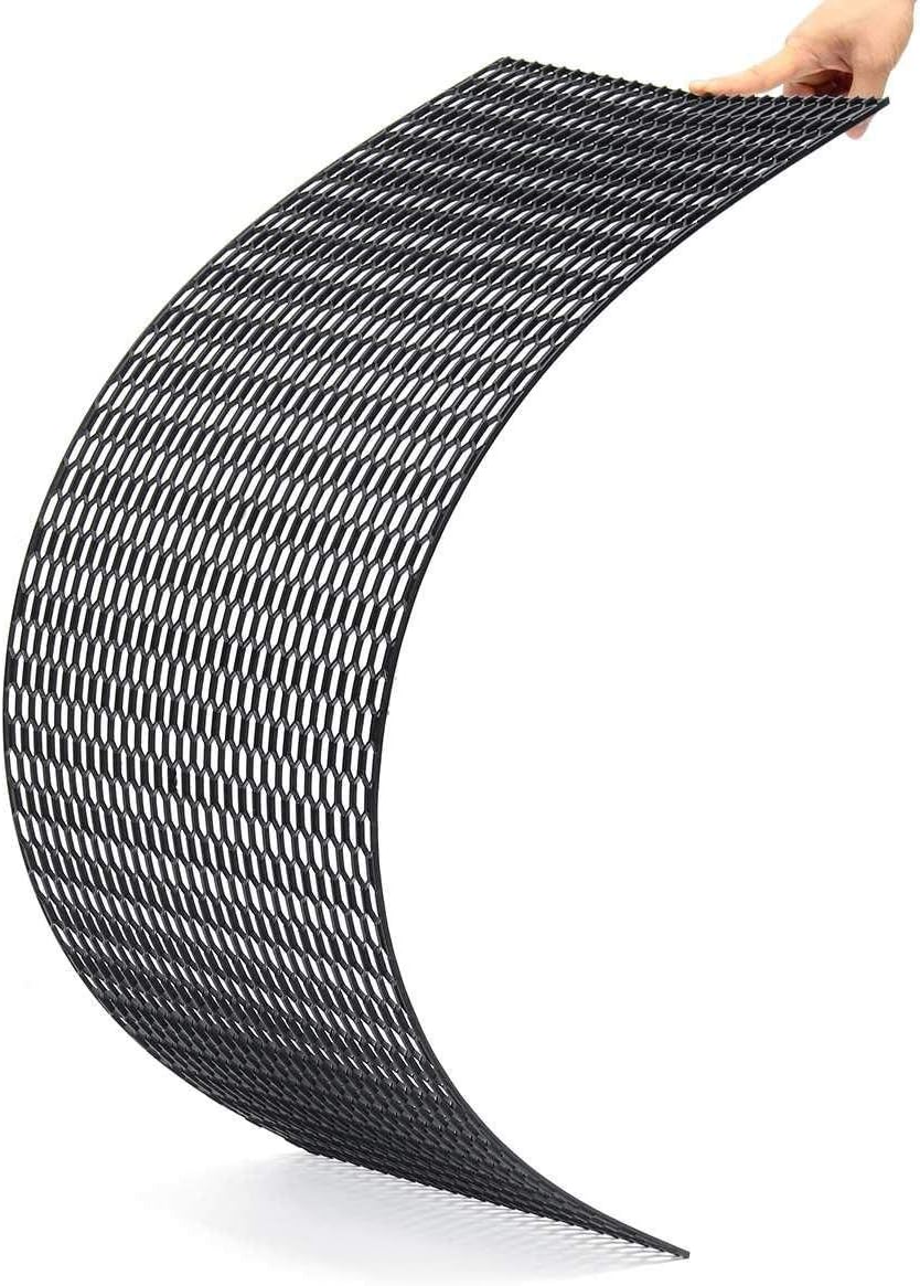 Replace Car Front Grille Racing Honeycomb Meshed Grille Spoiler Bumper Hood Vent Universal 120X40cm ABS Plastic Car Styling Air Intake Black Beautiful Car Grill
