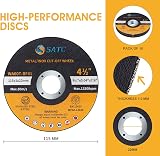 SATC 115mm Cutting Discs 10-Piece Ultra Thin 1mm for Ferrous Metals view 2