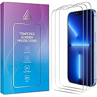HIWILL iPhone 13 Pro Max Screen Protector, 6.7 Inch 3 Pack Tempered Glass. iPhone 13 Pro Max Glass Screen Protector of…