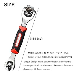 WAURCSY 52 in 1 Socket Wrench, Stainless Steel