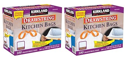 Amazon Com Kirkland Signature Drawstring Kitchen Trash Bags 13