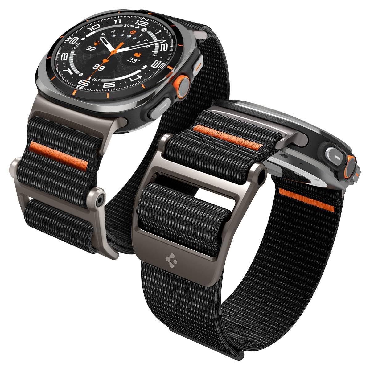 Spigen DuraPro Flex Designed For Samsung Galaxy Watch Ultra Band 47mm Adjustable Solo Loop Band Strap (2025/2024) - Black
