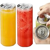 Airosia 200-Pack 11.2 oz(330ml) Disposable PET Plastic Can Sealing Cups with Aluminum Lids – Leak-Proof, Safe food grade juice bottle Compatible with Can Sealer Machine