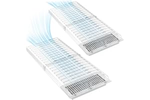 HQZHQZ Air Vent Extender for Under Furniture, Floor Vent Deflector for Floor Register Up to 13" Wide, Extends from 17"-33", ac Vent Deflector