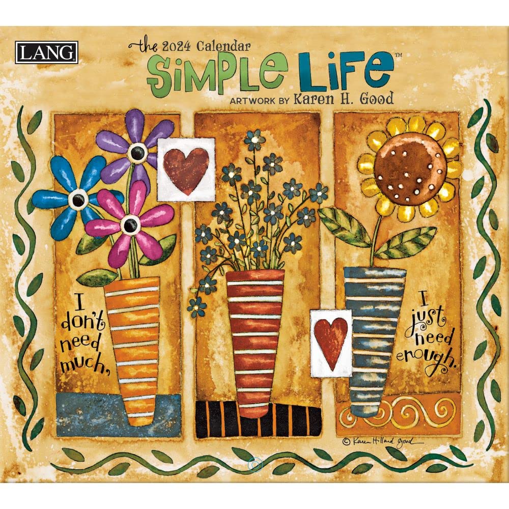 LANG Simple Life 2024 Wall Calendar (24991001879)
