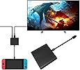 FastSnail HDMI Type C Hub Adapter for Nintendo Switch, HDMI Converter Dock Cable for Switch (Black)